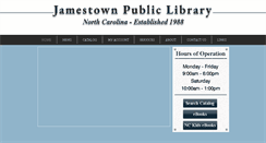 Desktop Screenshot of jamestownpubliclibrary.com